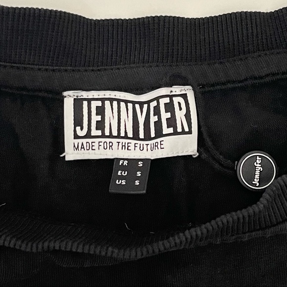 Jennyfer Racing Club World Tour Black Crop Top Long Sleeve Tee - Picture 6 of 8